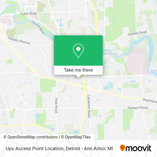 Ups Access Point Location map