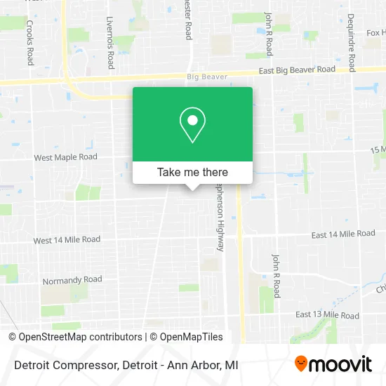 Detroit Compressor map