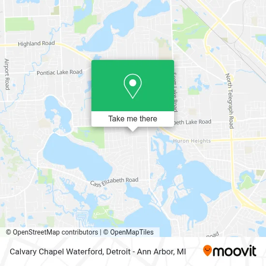 Calvary Chapel Waterford map