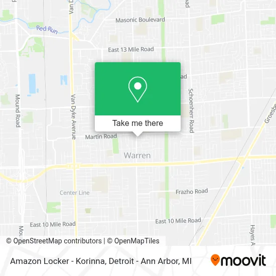 Amazon Locker - Korinna map