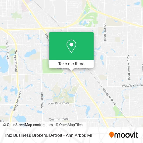 Inix Business Brokers map