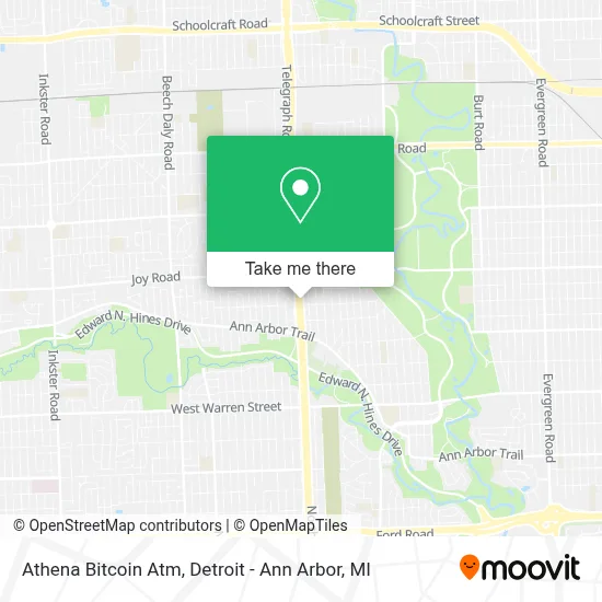 Athena Bitcoin Atm map