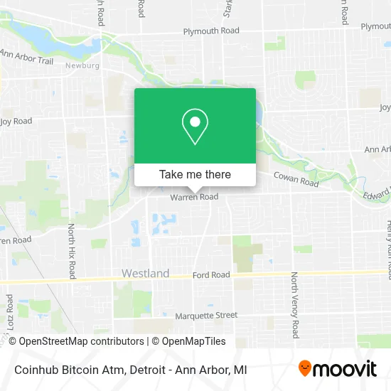 Coinhub Bitcoin Atm map