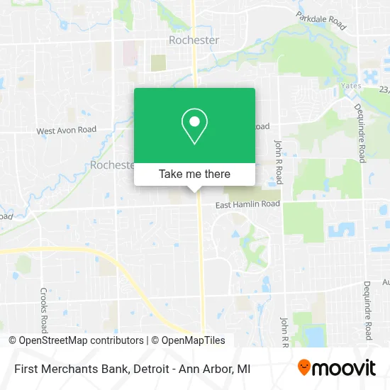 First Merchants Bank map