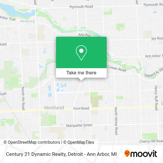 Century 21 Dynamic Realty map
