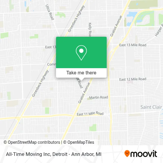 All-Time Moving Inc map