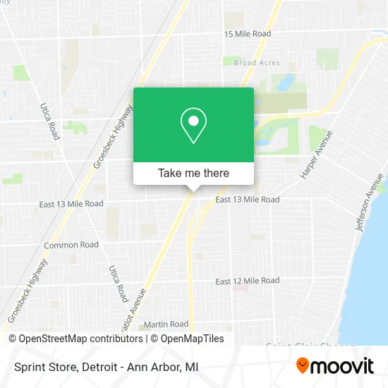 Sprint Store map