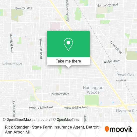 Rick Stander - State Farm Insurance Agent map