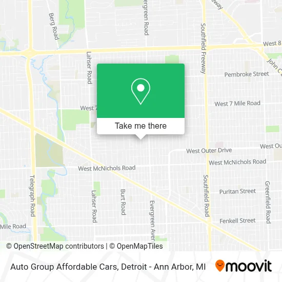 Auto Group Affordable Cars map