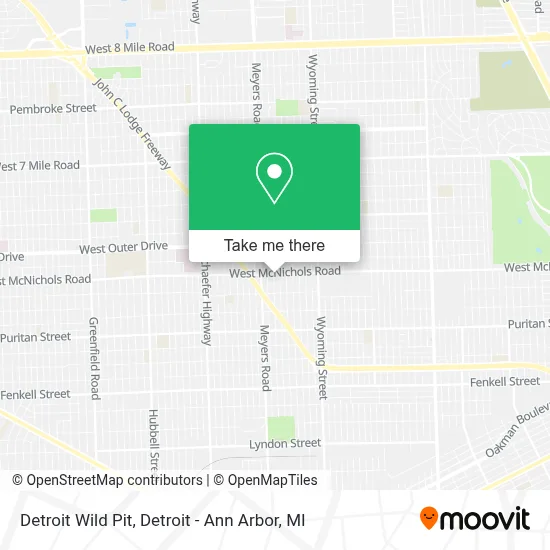 Detroit Wild Pit map