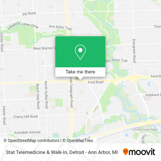Stat Telemedicine & Walk-In map
