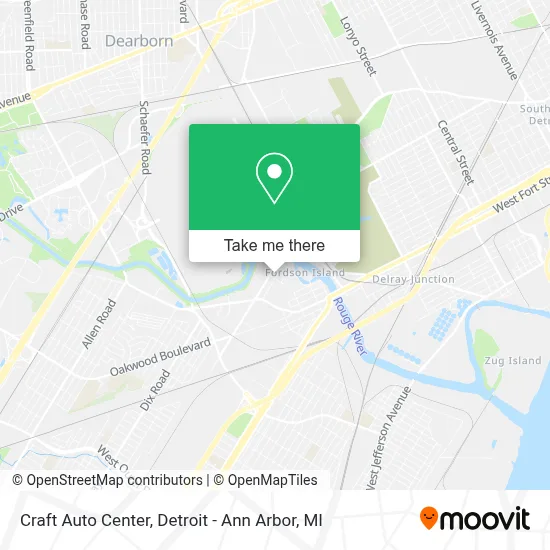 Craft Auto Center map