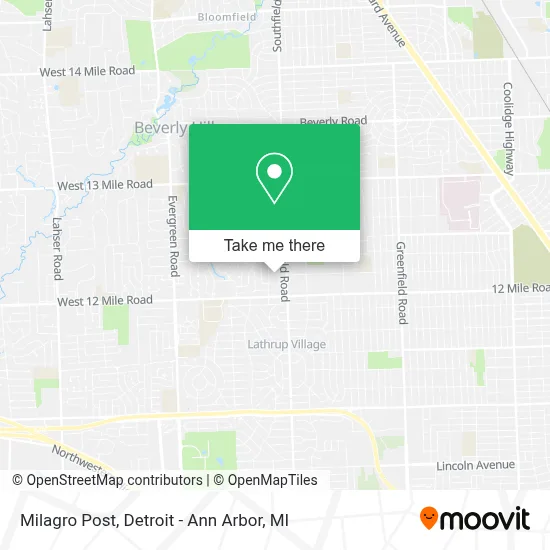 Milagro Post map
