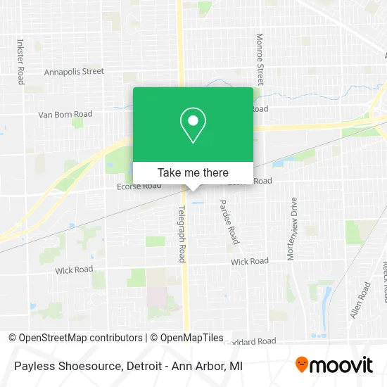 Payless Shoesource map