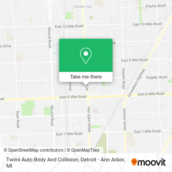 Twins Auto Body And Collision map
