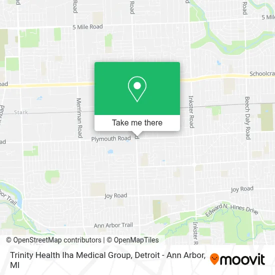 Trinity Health Iha Medical Group map