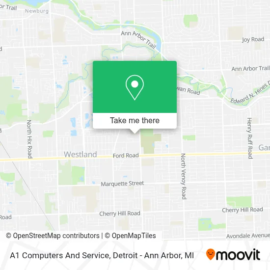 A1 Computers And Service map