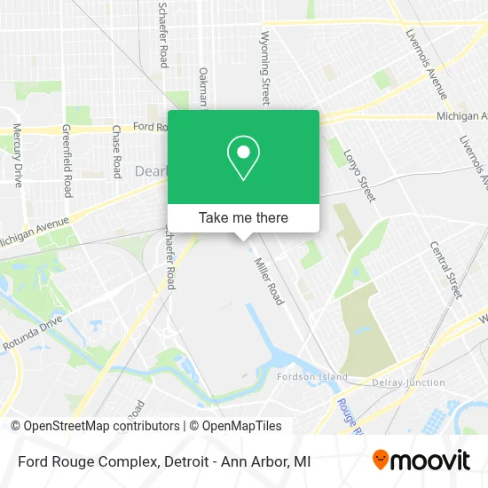 Ford Rouge Complex map