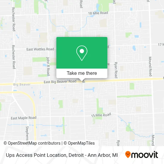 Ups Access Point Location map