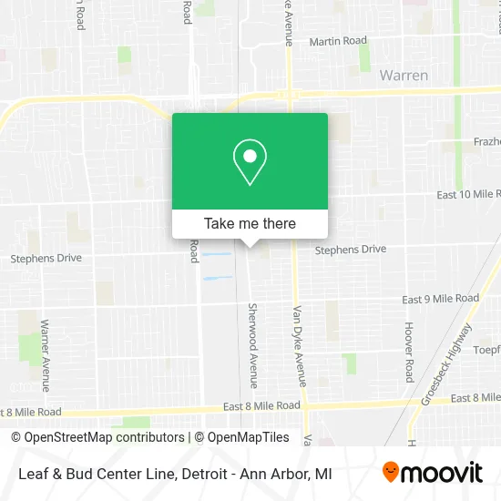 Leaf & Bud Center Line map