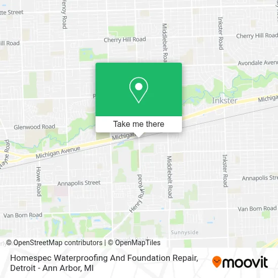 Homespec Waterproofing And Foundation Repair map