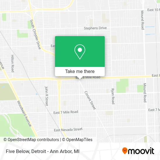 Five Below map