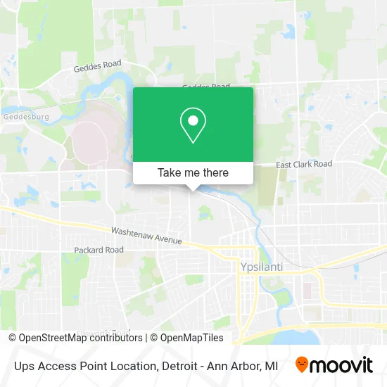 Ups Access Point Location map