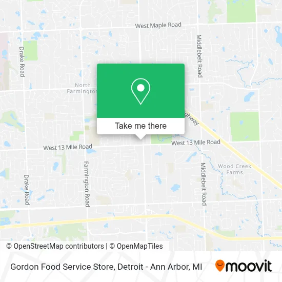 Gordon Food Service Store map
