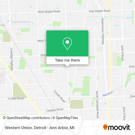 Western Union map