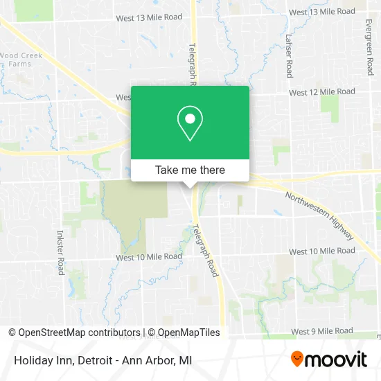 Holiday Inn map