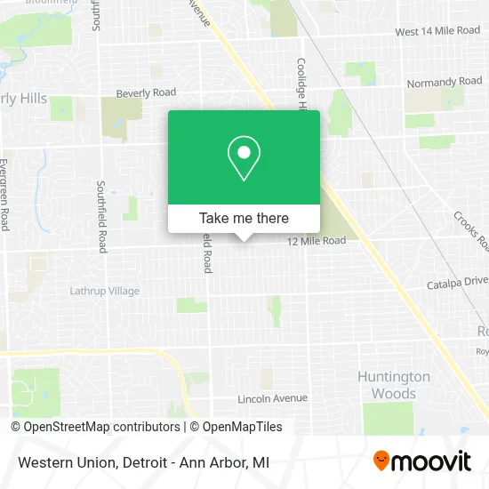 Western Union map