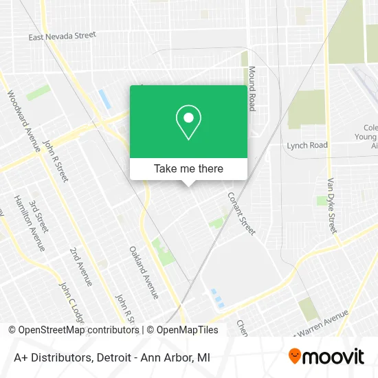 A+ Distributors map