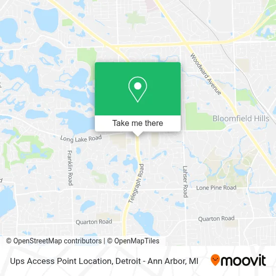 Ups Access Point Location map