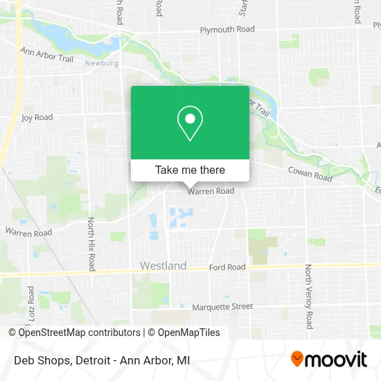 Deb Shops map