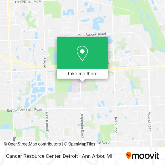 Cancer Resource Center map