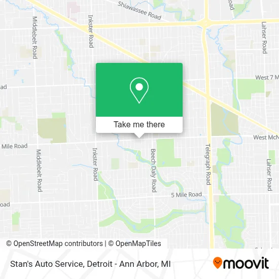 Stan's Auto Service map
