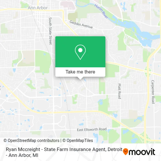 Ryan Mccreight - State Farm Insurance Agent map
