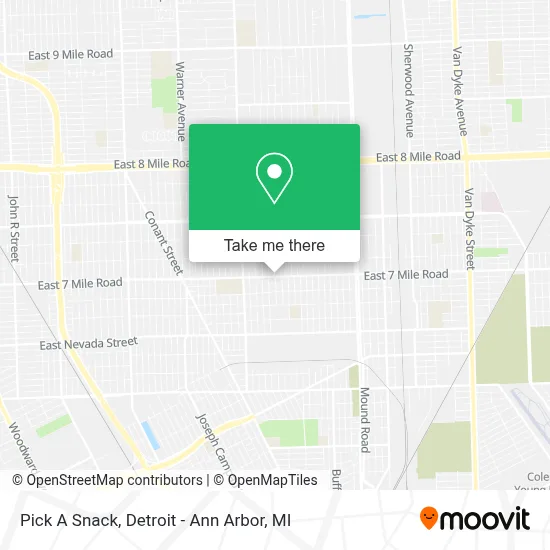 Pick A Snack map