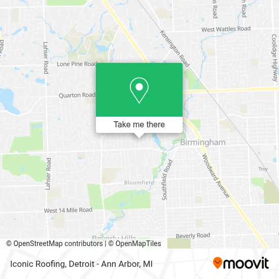Iconic Roofing map
