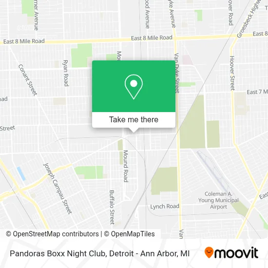 Pandoras Boxx Night Club map