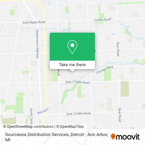 Sourceone Distribution Services map