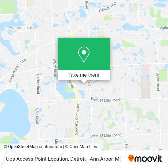 Ups Access Point Location map