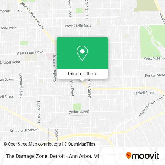 The Damage Zone map