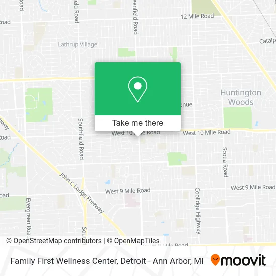 Family First Wellness Center map