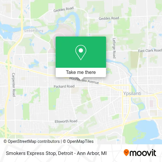 Smokers Express Stop map