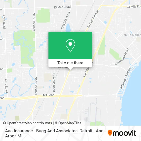 Aaa Insurance - Bugg And Associates map