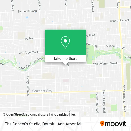 The Dancer's Studio map