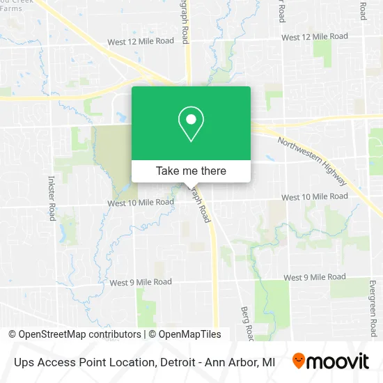 Ups Access Point Location map