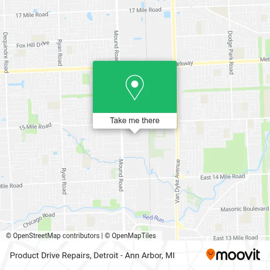 Product Drive Repairs map