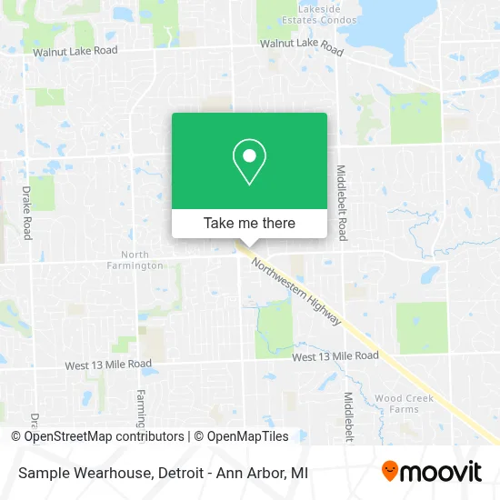 Sample Wearhouse map